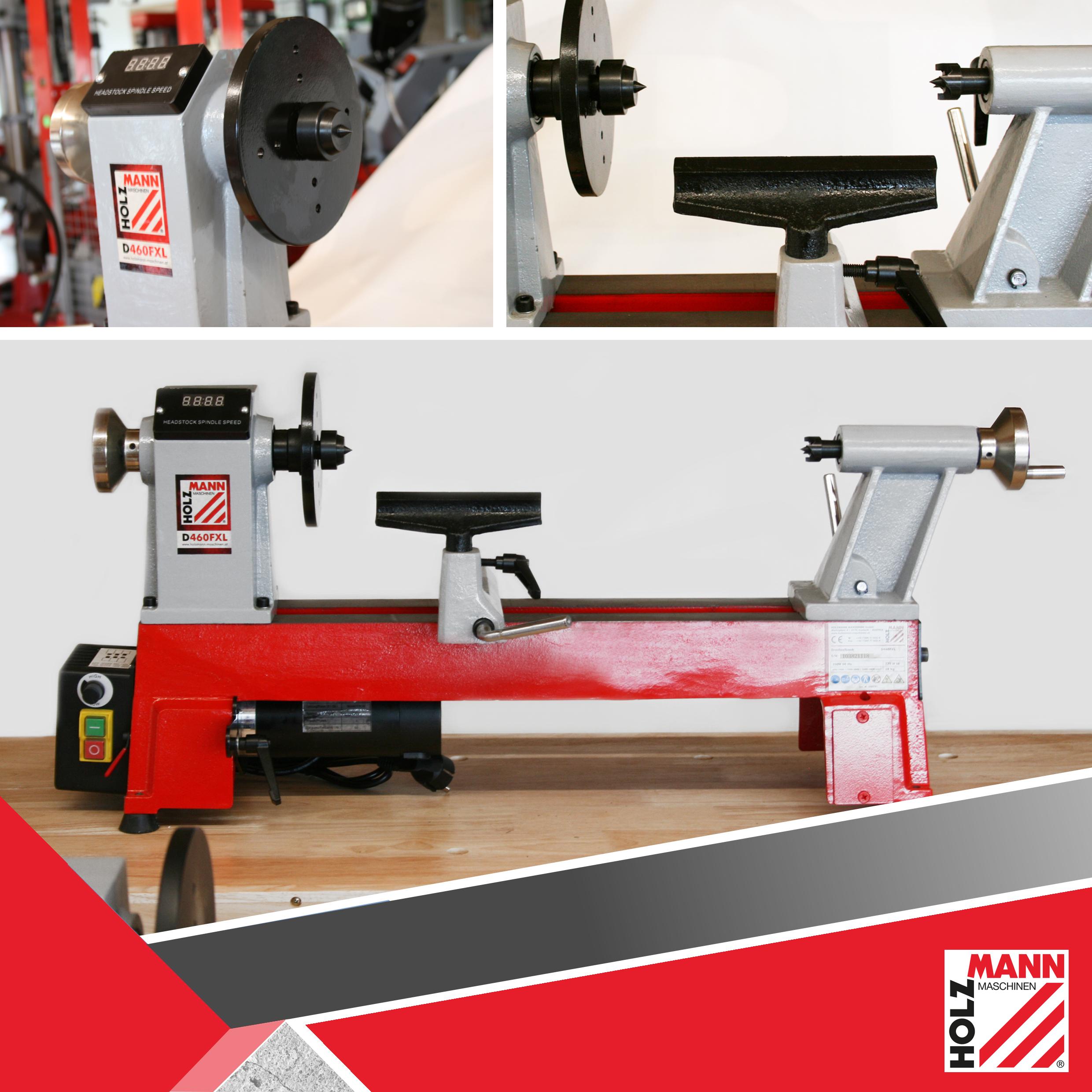 Holzmann Drechselbank D460FXL Drechselmaschine variable Drehzahl